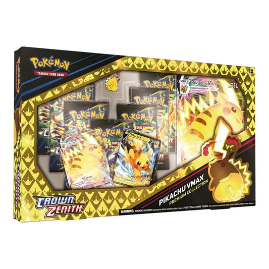 Crown Zenith Special Collection Pikachu Vmax - (7 Booster Packs + Gigantamax Pikachu Included!)